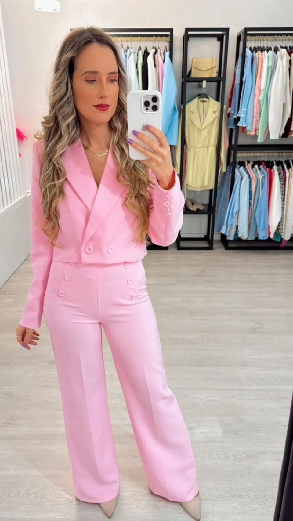 Fato com blazer curto 1