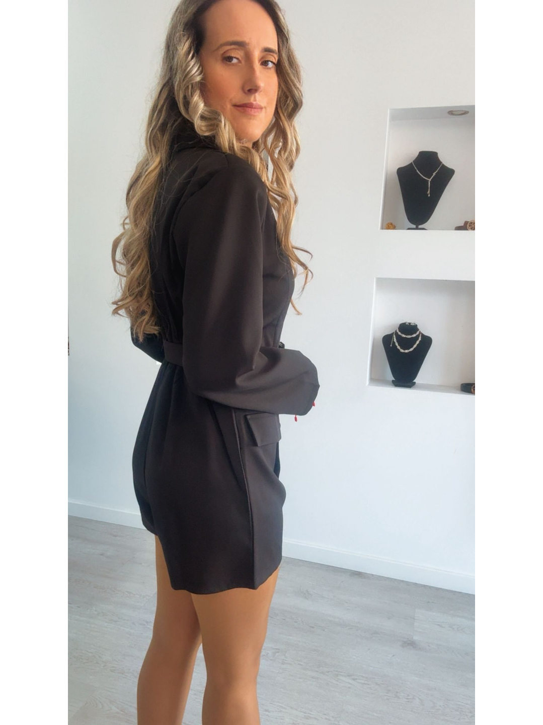 Macacão de calção com cinto - TU 9