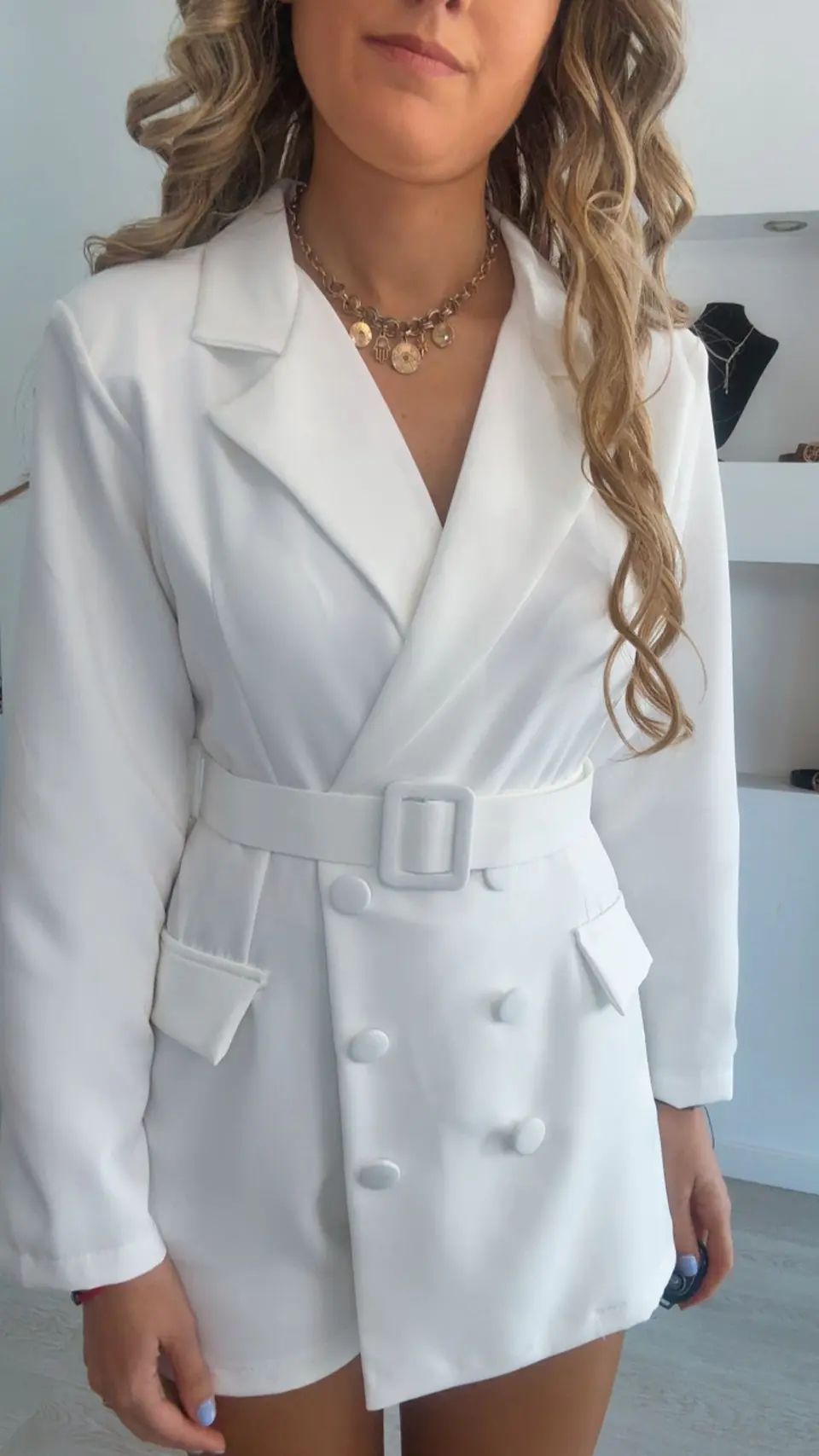 Macacão de calção com cinto - TU 4