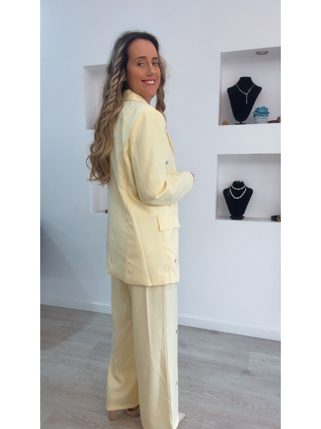 Fato com detalhe de corações prateados - TU 10