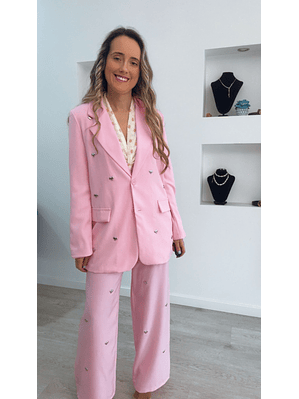 Fato com detalhe de corações prateados - TU