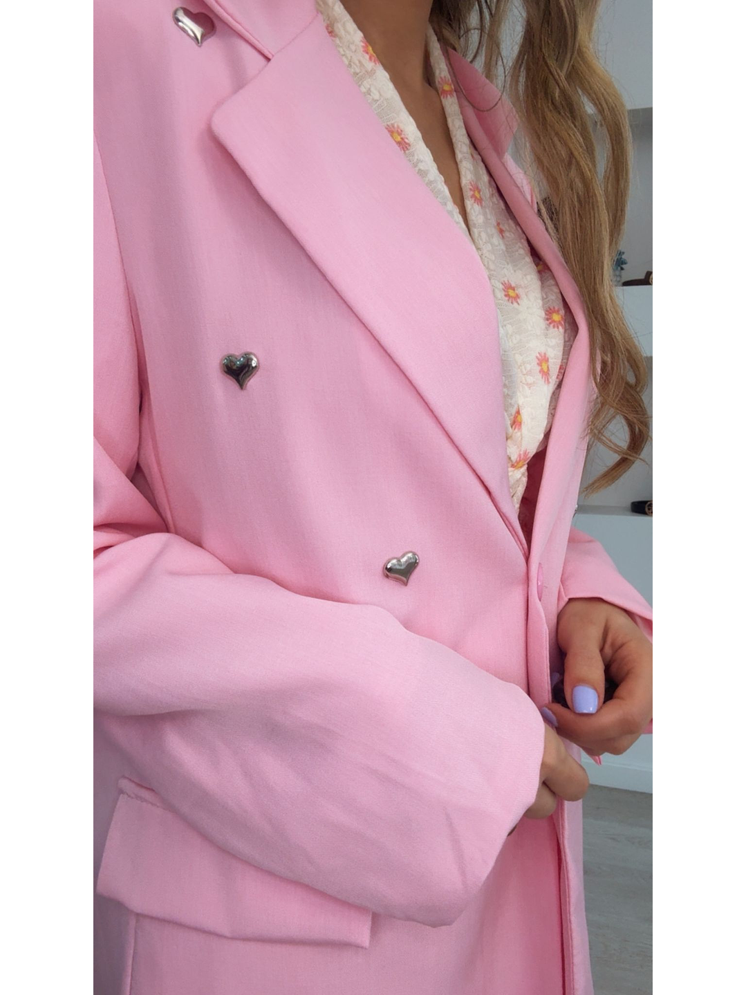 Fato com detalhe de corações prateados - TU 4