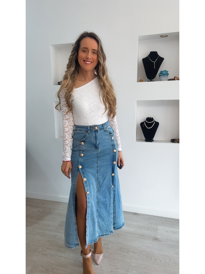 Saia de ganga com duas rachas 1