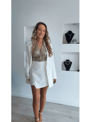 Conjunto saia‑calção e blazer - TU