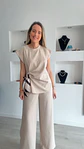 Conjunto túnica e calça com detalhe de laço em cetim - TU - Vorschaubild 2