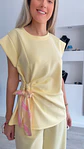 Conjunto túnica e calça com detalhe de laço em cetim - TU - Vorschaubild 9