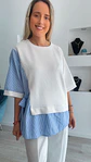 Conjunto calça e blusa com detalhes em camisa - TU - vignette 2
