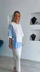 Conjunto calça e blusa com detalhes em camisa - TU - vignette 3