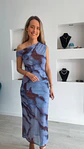 Vestido midi com ombro descaído - Thumbnail 7