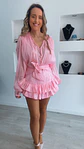 Vestido com calção e detalhes em renda - Thumbnail 1