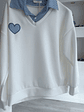 Camisola com camisa incluída e coração - TU - vignette 3