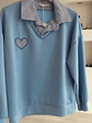 Camisola com camisa incluída e coração - TU - vignette 4