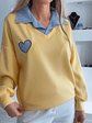 Camisola com camisa incluída e coração - TU - vignette 2