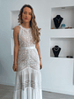 Vestido comprido com detalhes em renda - Vorschaubild 6