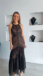 Vestido comprido com detalhes em renda - Thumbnail 10