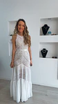Vestido comprido com detalhes em renda - Thumbnail 7