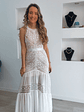 Vestido comprido com detalhes em renda - Vorschaubild 8