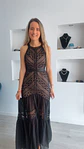 Vestido comprido com detalhes em renda - Thumbnail 14