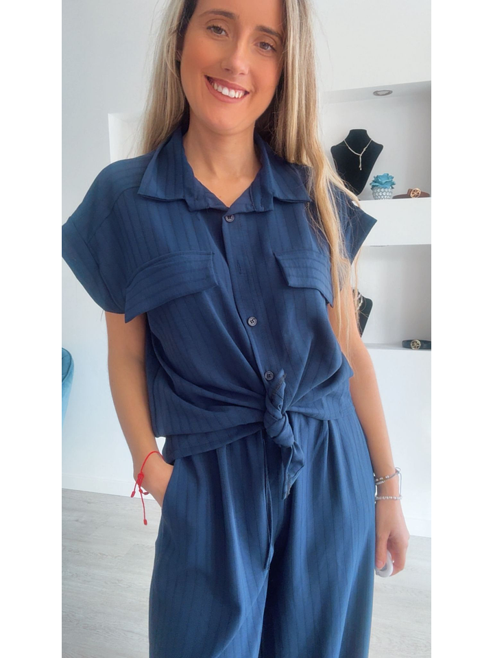 Conjunto calça e camisa com detalhe de nó - TU 4