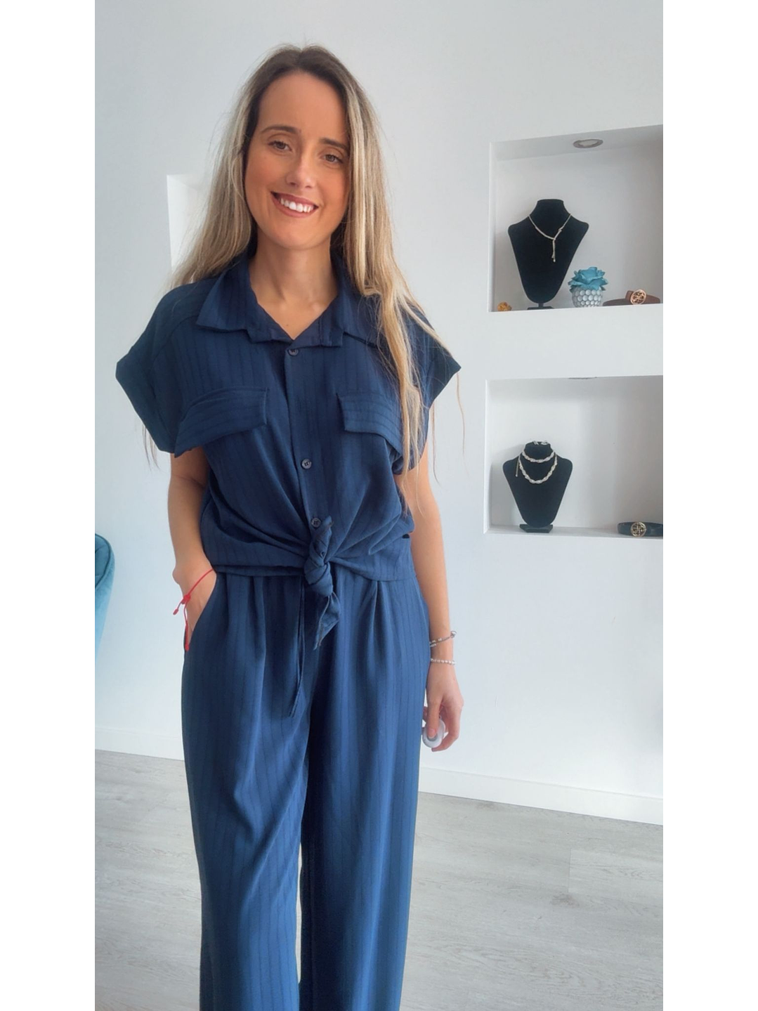 Conjunto calça e camisa com detalhe de nó - TU 2