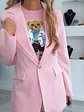 Blazer rosa com botão - TU - vignette 4