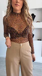 Calça camel de tecido - thumbnail 4