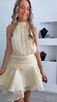 Vestido com calção interior e decote nas costas - Thumbnail 4