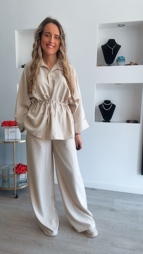 Conjunto túnica ajustável e calça - TU