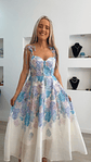 Vestido floral rodado de alça - thumbnail 4