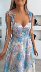 Vestido floral rodado de alça - thumbnail 3