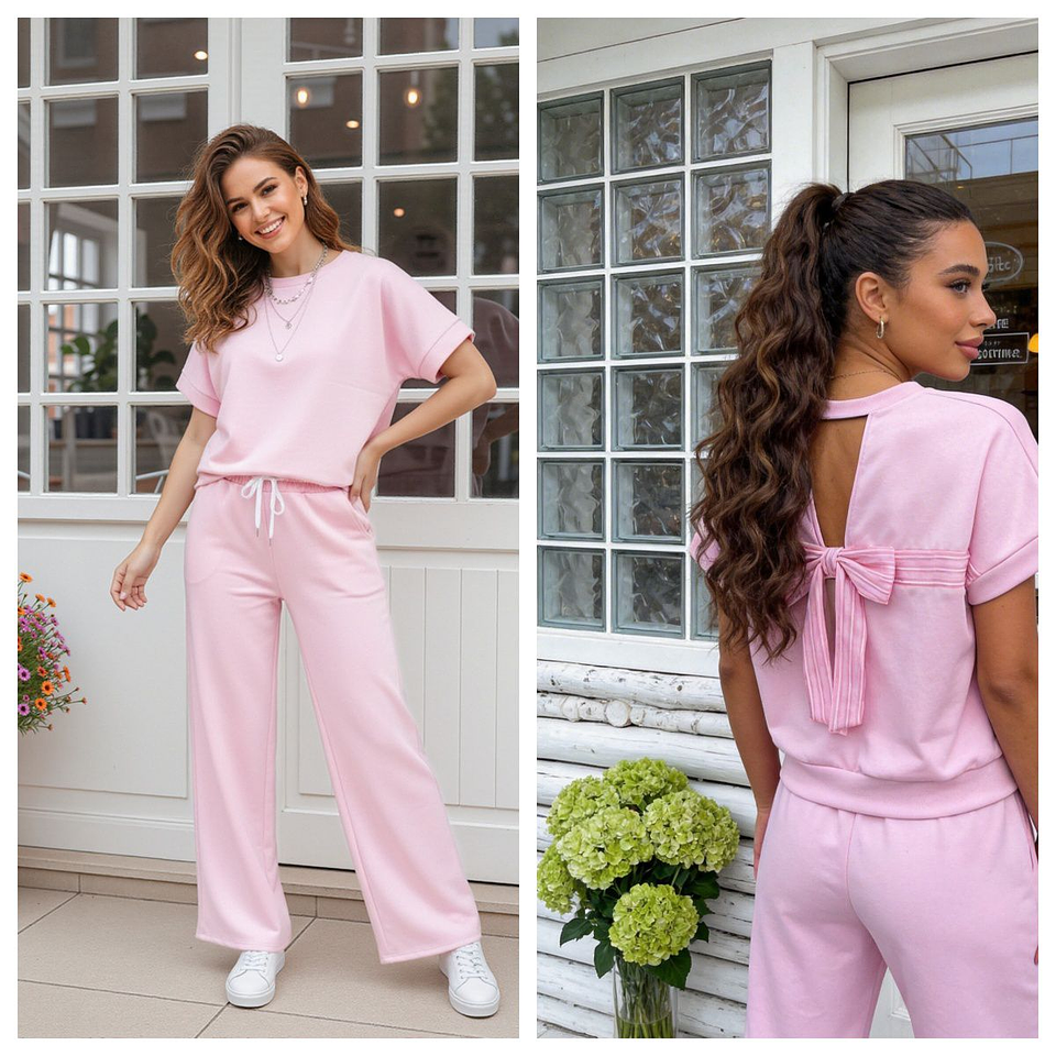 Fato de treino com laço nas costas - TU 7