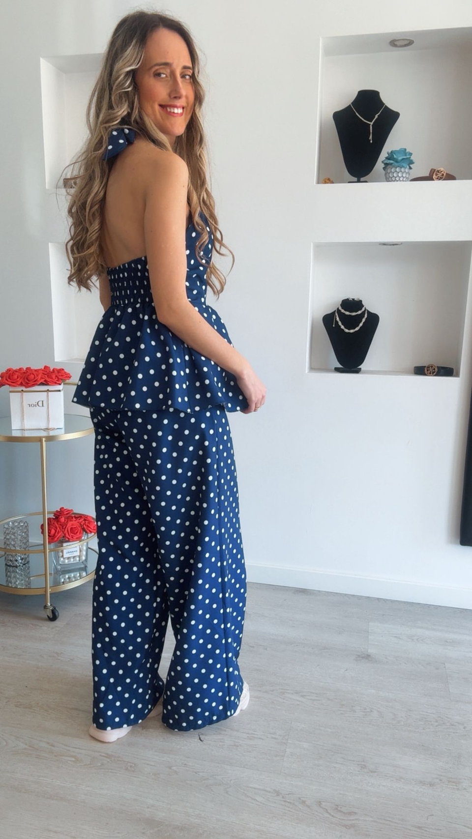 Conjunto de túnica e calça com bolinhas - TU 2