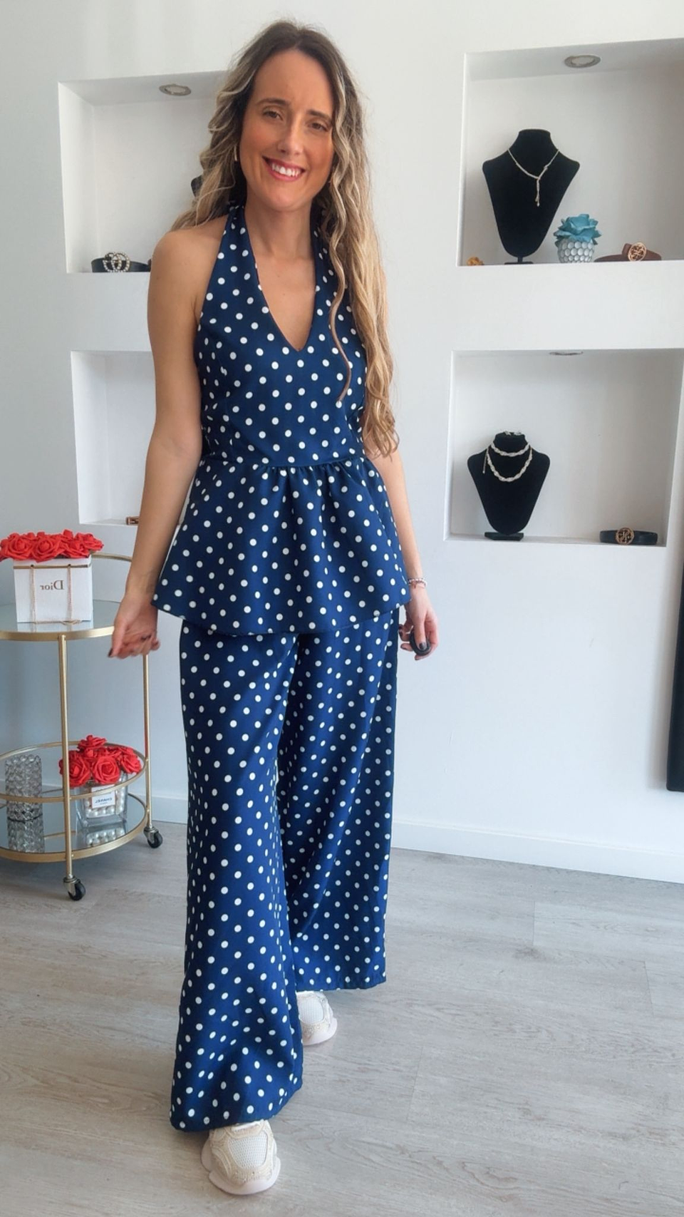 Conjunto de túnica e calça com bolinhas - TU 3