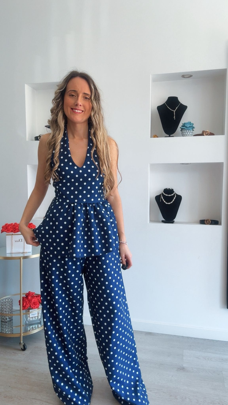 Conjunto de túnica e calça com bolinhas - TU 4