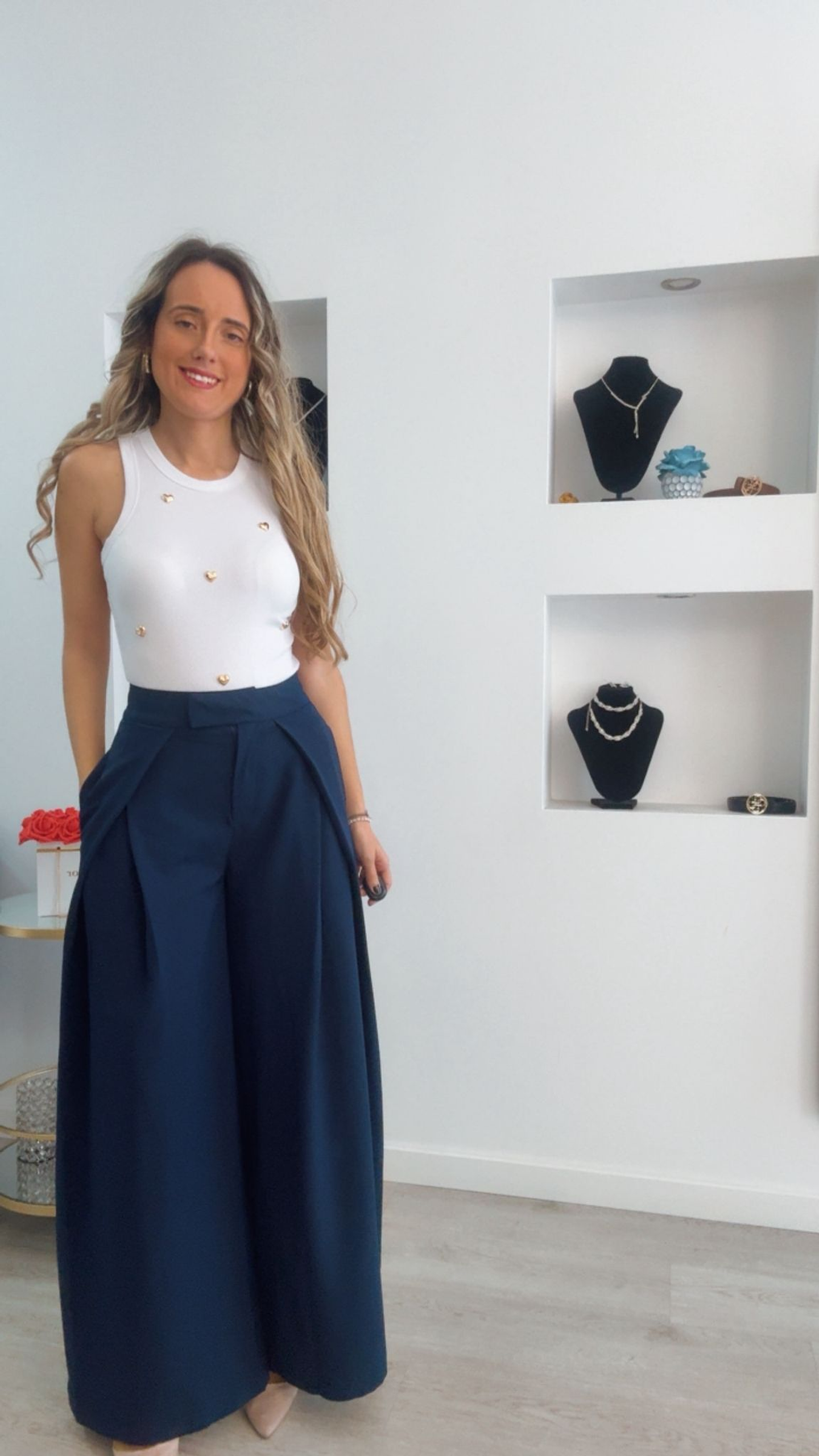 Camisola com corações dourados 1