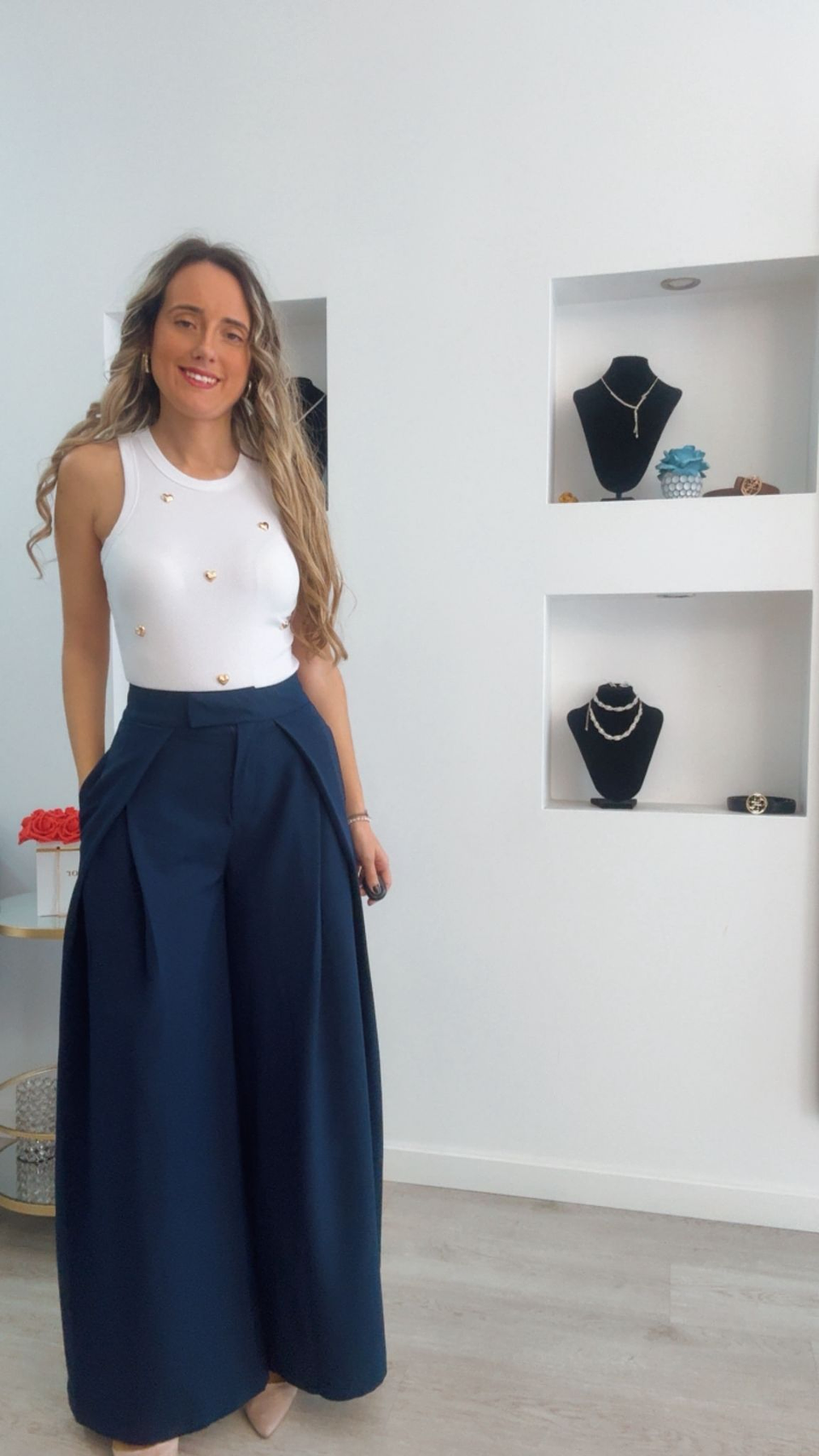 Camisola com corações dourados 1