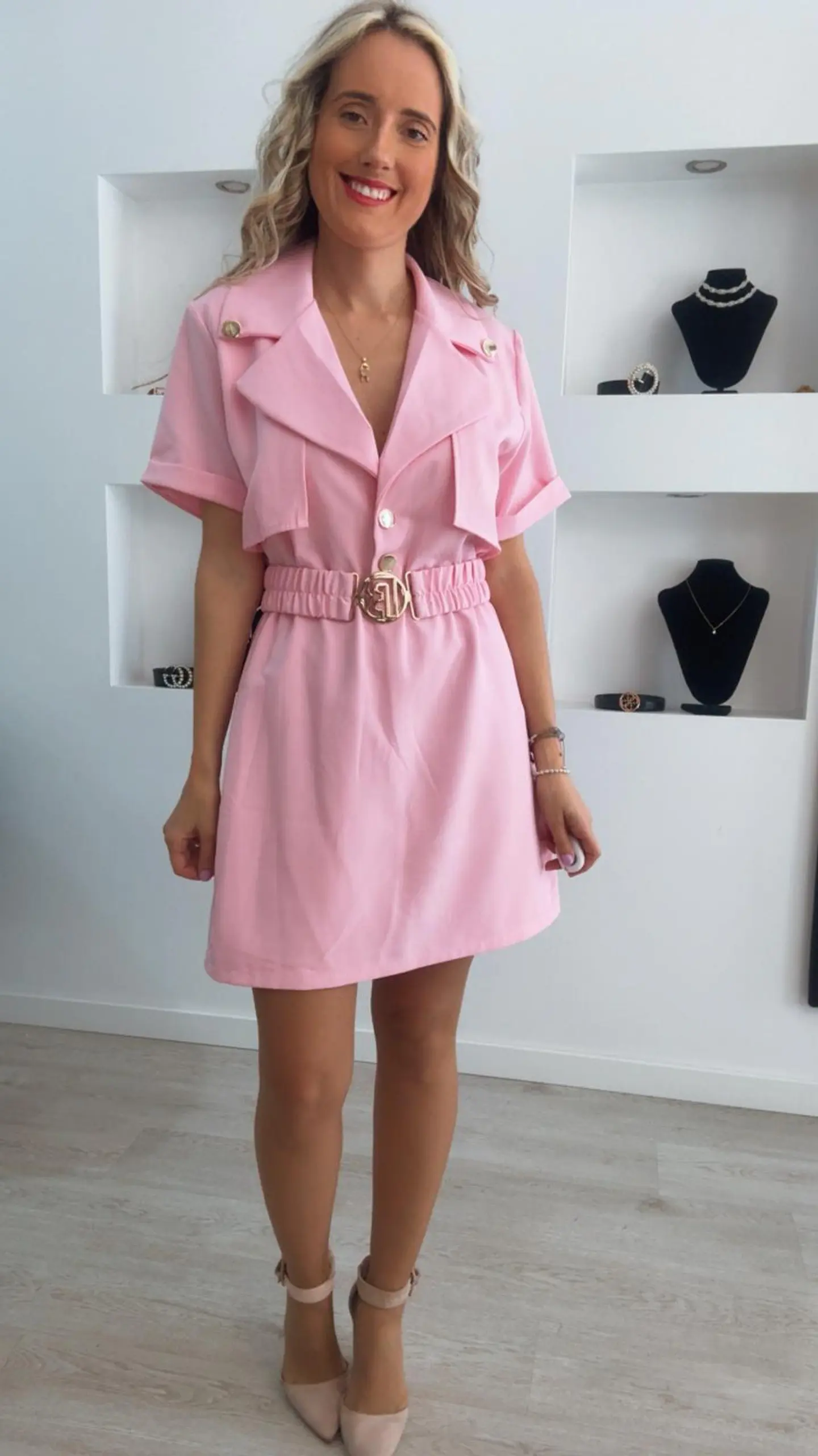 Macacão com detalhe de cinto elástico - TU 3