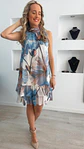 Vestido florido solto com folhos - TU - Thumbnail 4
