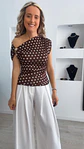 Camisola com bolinhas e detalhe dourado na manga - TU - Vorschaubild 5