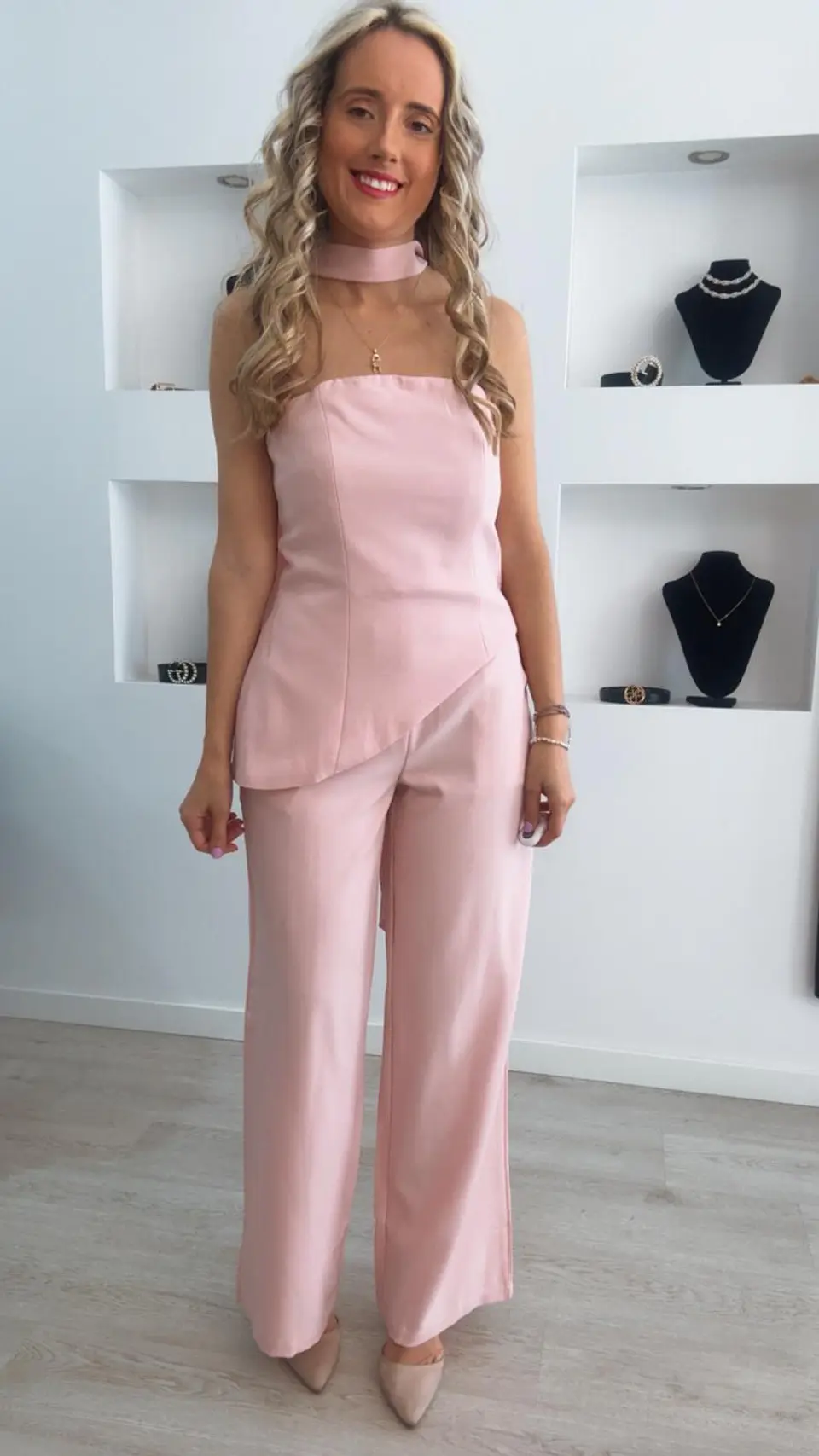 Conjunto de calça e túnica assimétrica 3