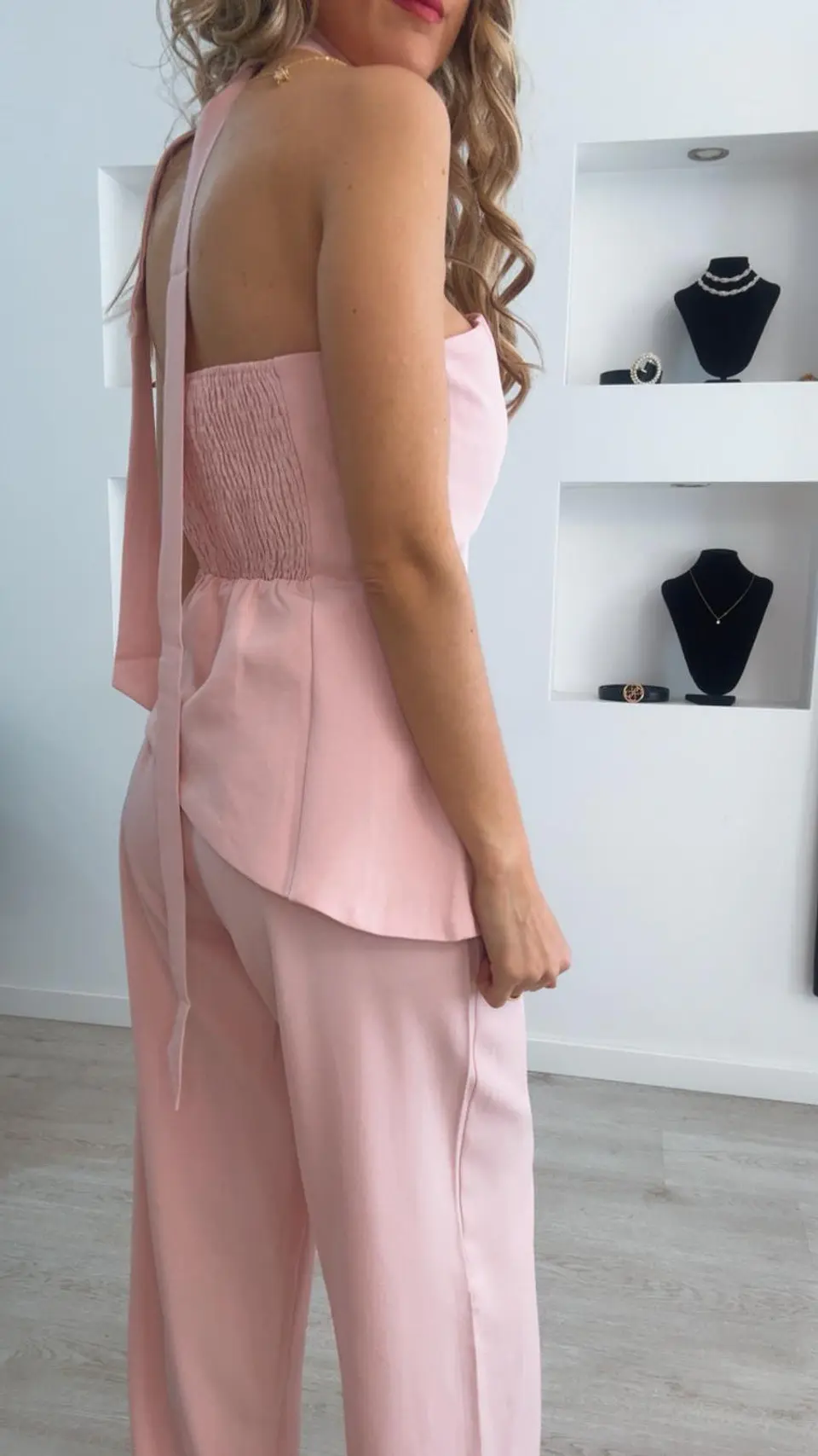 Conjunto de calça e túnica assimétrica 2