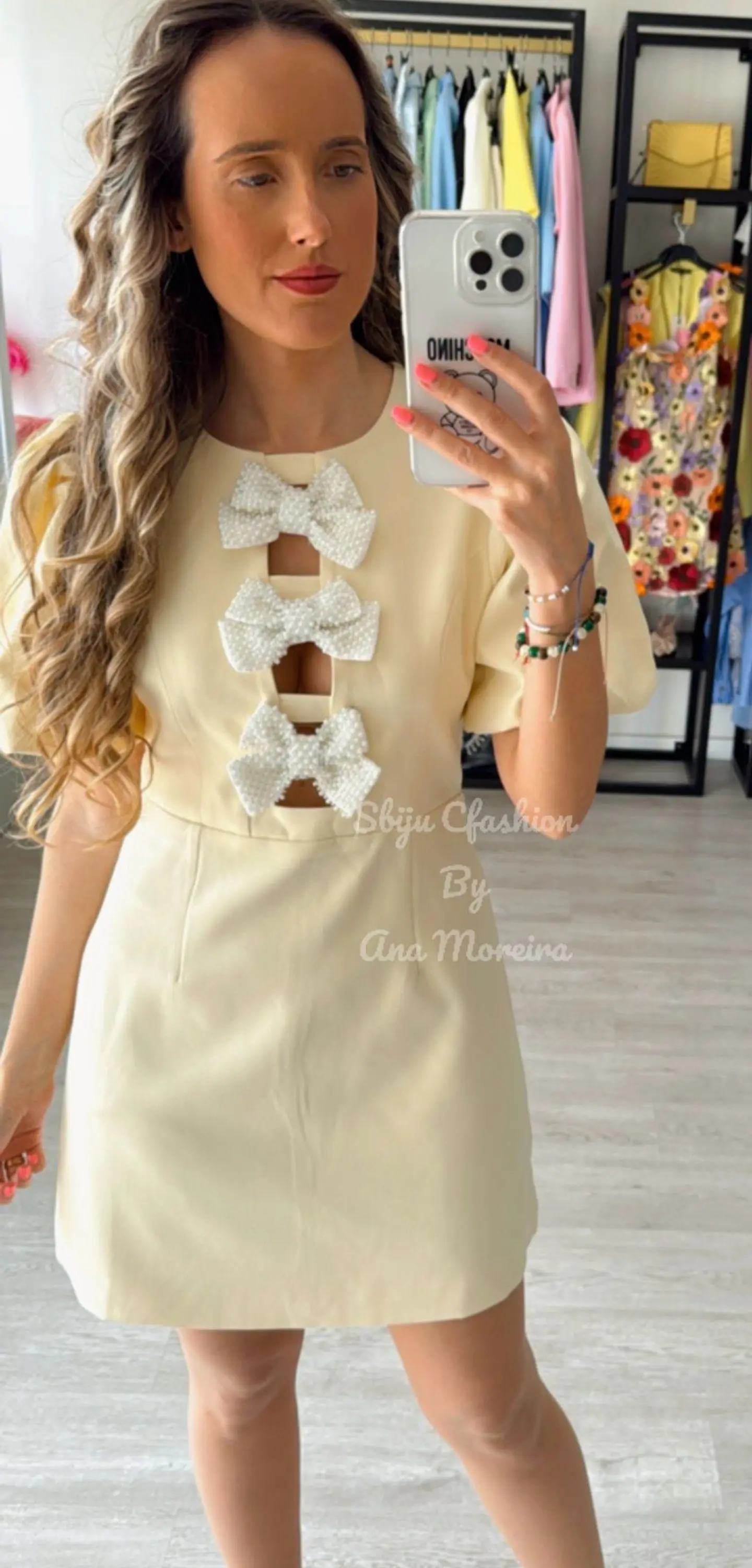 Vestido Curto com Laços à Frente - Mochy 15