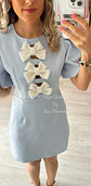 Vestido Curto com Laços à Frente - Mochy - thumbnail 3