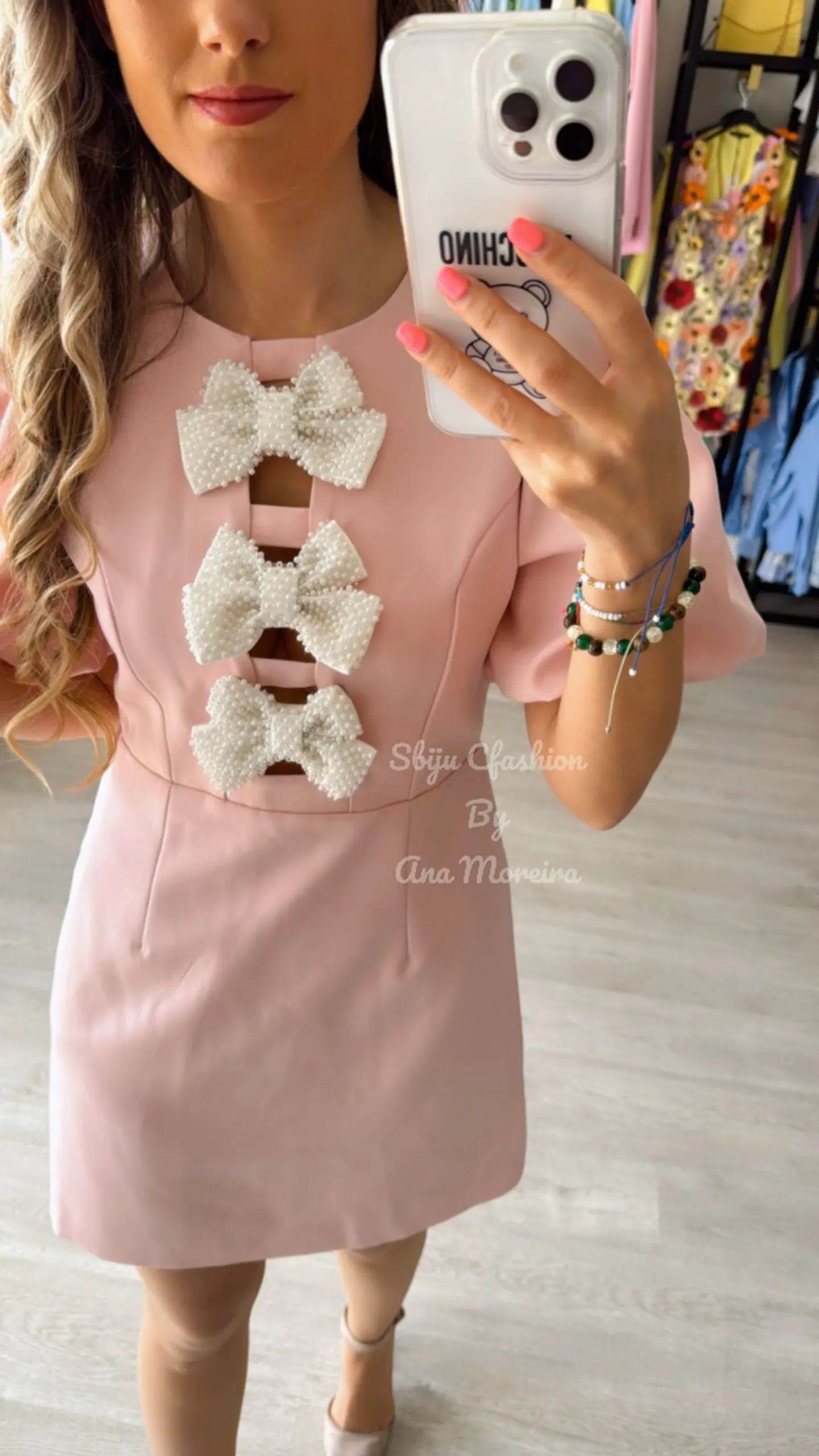 Vestido Curto com Laços à Frente - Mochy 9