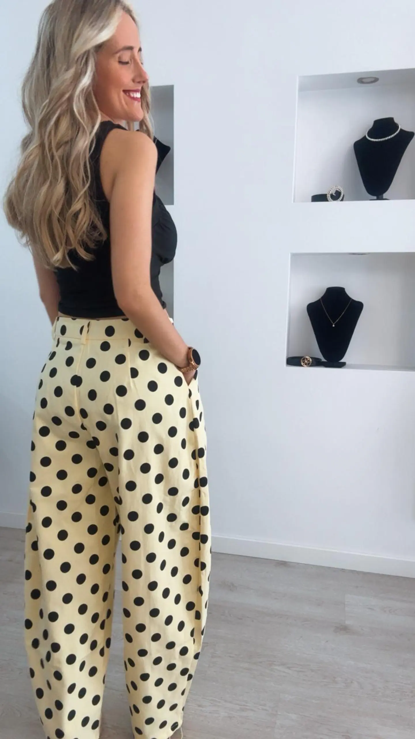 Calça balloon com bolinhas - Mochy 2