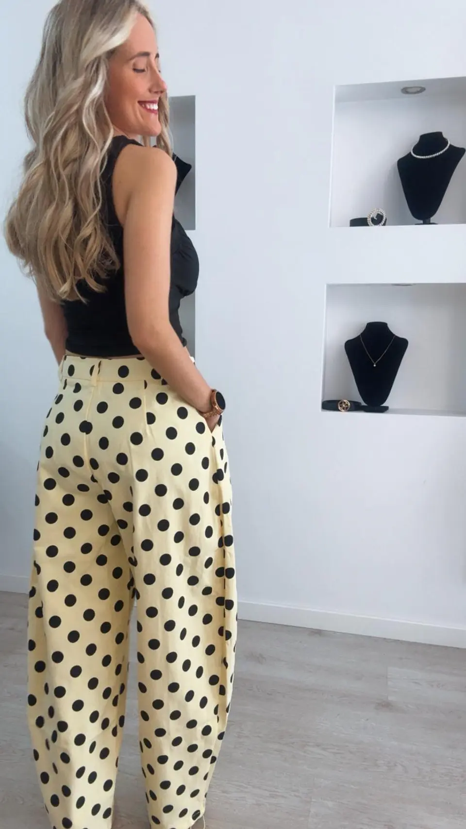 Calça balloon com bolinhas - Mochy 2