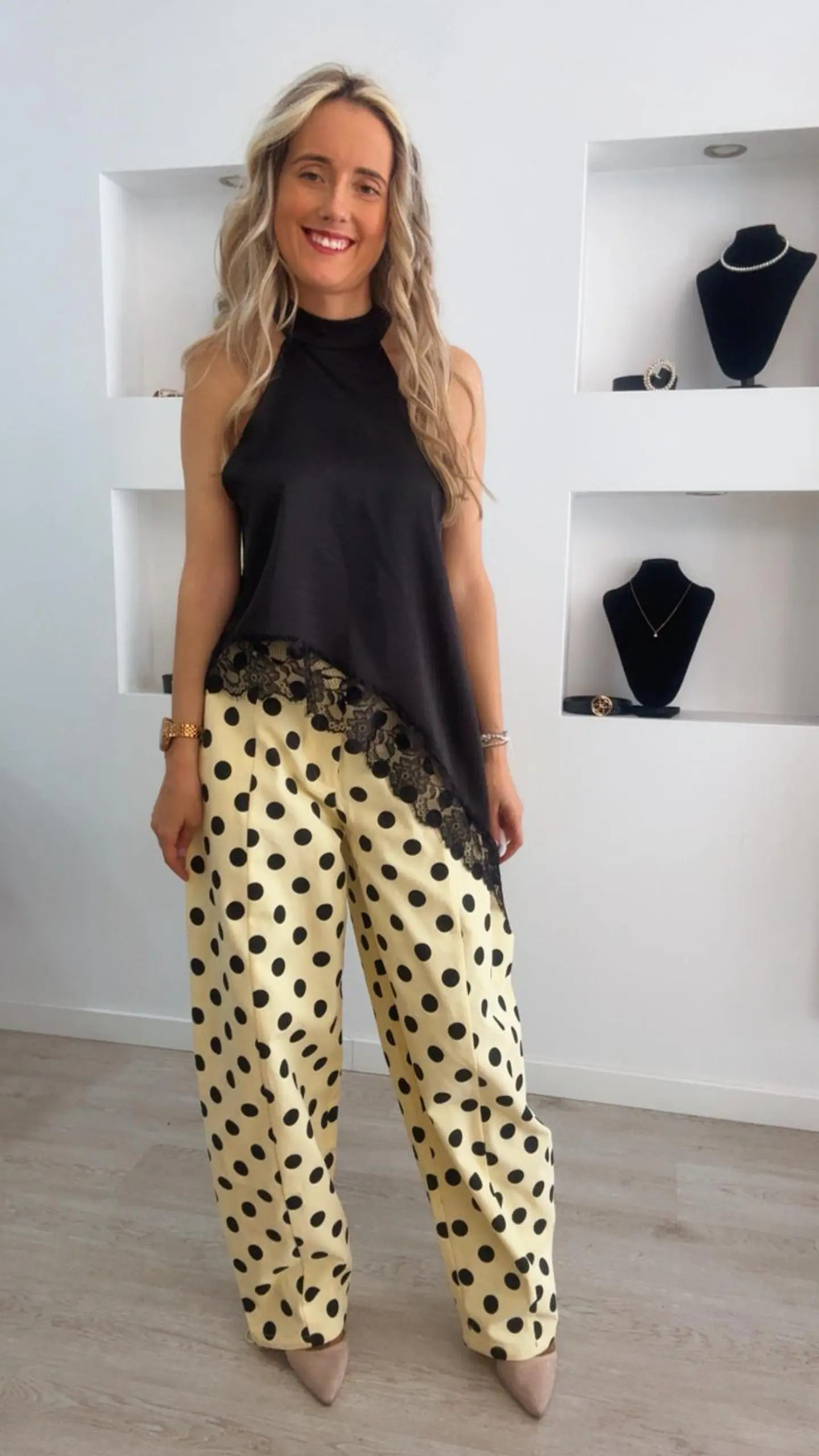 Calça balloon com bolinhas - Mochy 5