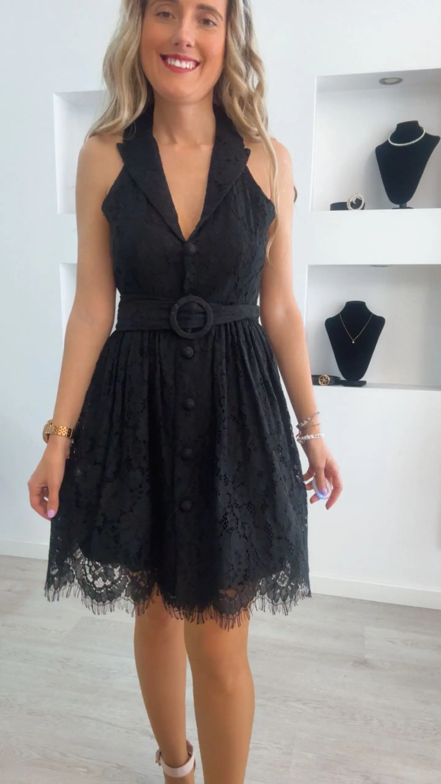 Vestido em renda rodado 5