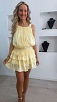 Vestido de folhos com calção interior - Thumbnail 6