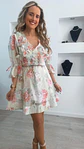 Vestido florido com manga 3/4 - vignette 7